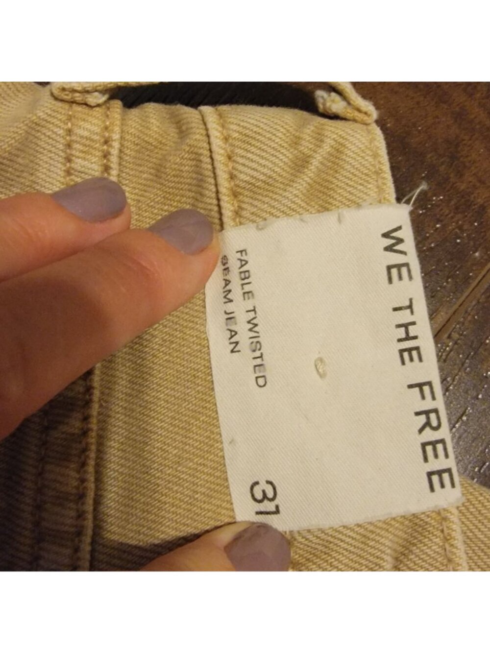 Free People Fable Low Rise Twisted Bowed Barrel Jeans Contemporary Boho Women 31 - Picture 6 of 6